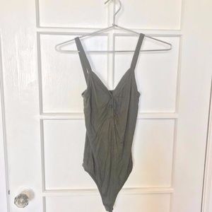 Sage Fitted Cotton Bodysuit